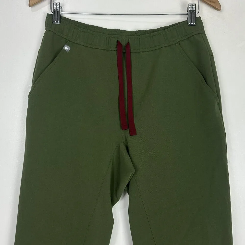 FIGS Men’s Tansen Jogger Limited edition Dark Olive Scrub Pants Size S/S petite